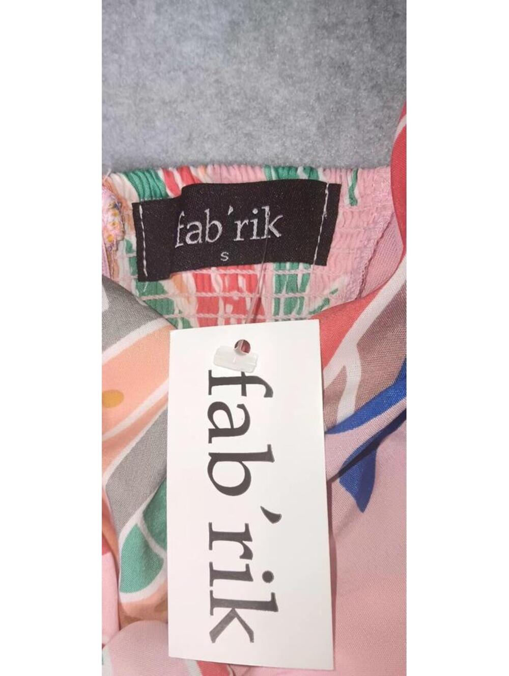 NWT! Fab'rik Reese Fitted Palm Print Midi Dress Womens Size Small Multicolor... - Picture 2 of 14